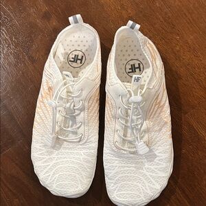 HF Hike Footwear water shoes White and peach Never worn but without tags!